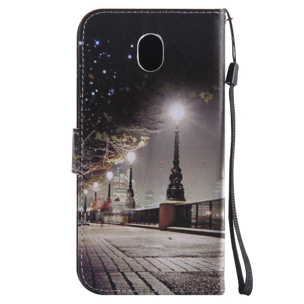 Чехол для Samsung Galaxy J3 J330 J5 J530 J7 J730 2017 Европейская версия флип слот карт подставка