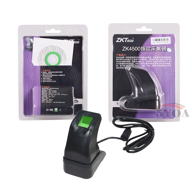 5YOA биометрический usb сканер отпечатков пальцев ZKT ZK4500 компьютер домашний офисный