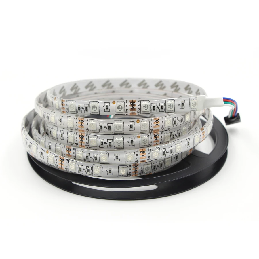 1 м 5 Светодиодная лента rgb 5050 SMD 60 светодиодов/м 120 водонепроницаемая гибкая