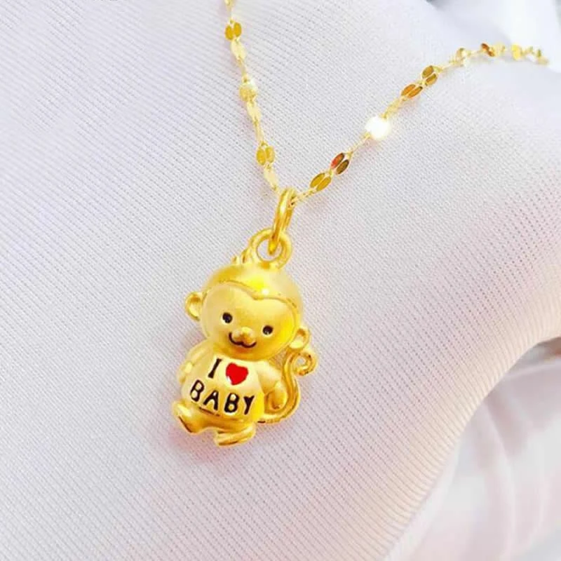 

Новое поступление 999, подвеска из желтого золота 24K, романтичная подвеска