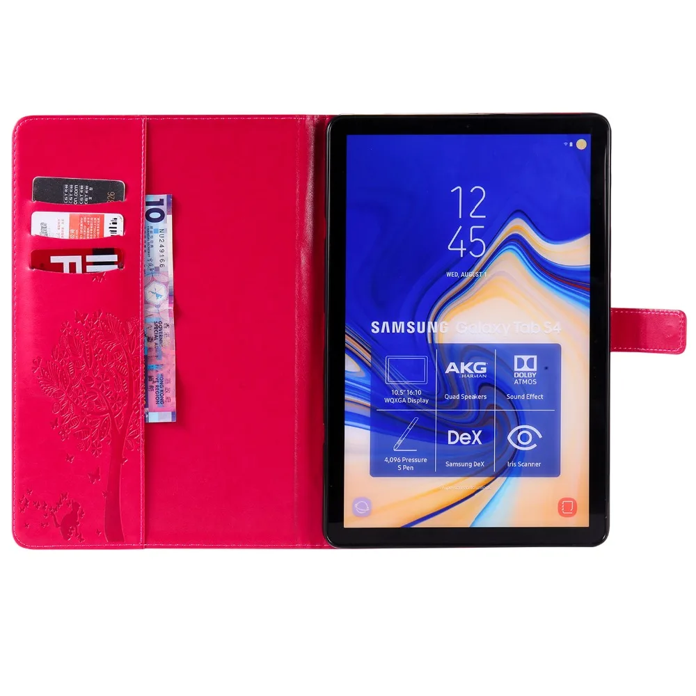 Флип чехол для Samsung Galaxy Tab S4 2018 дюйма 10 5 T830 T835 SM высококачественный слоты
