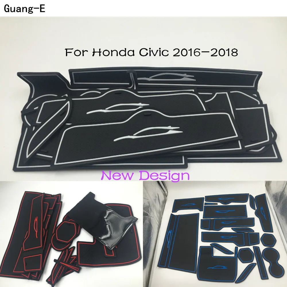 Резиновые Нескользящие коврики для Honda Civic 10 седан 2016 2017 2018 2019|pad pad|cup cupscup pad |