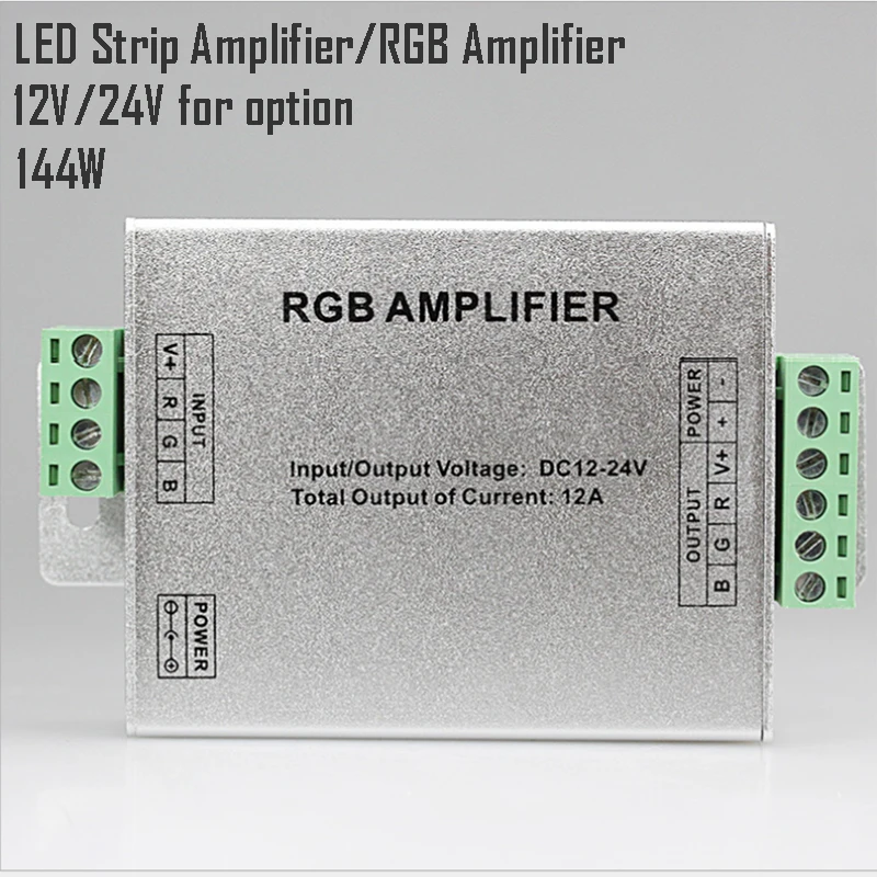 1 шт. лидер продаж светодиодный RGB усилитель 12 А контроллер фонарь для