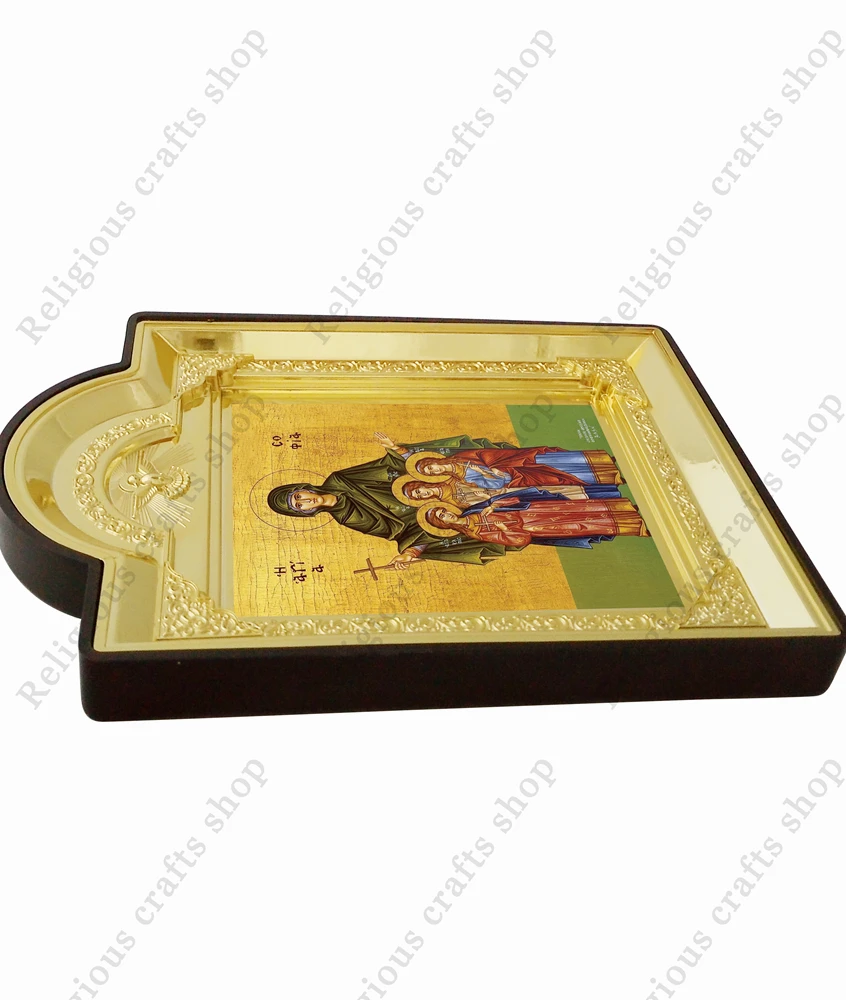 Пластиковая фоторамка Бронзирующая икона св. София элпи Пистис Агапе