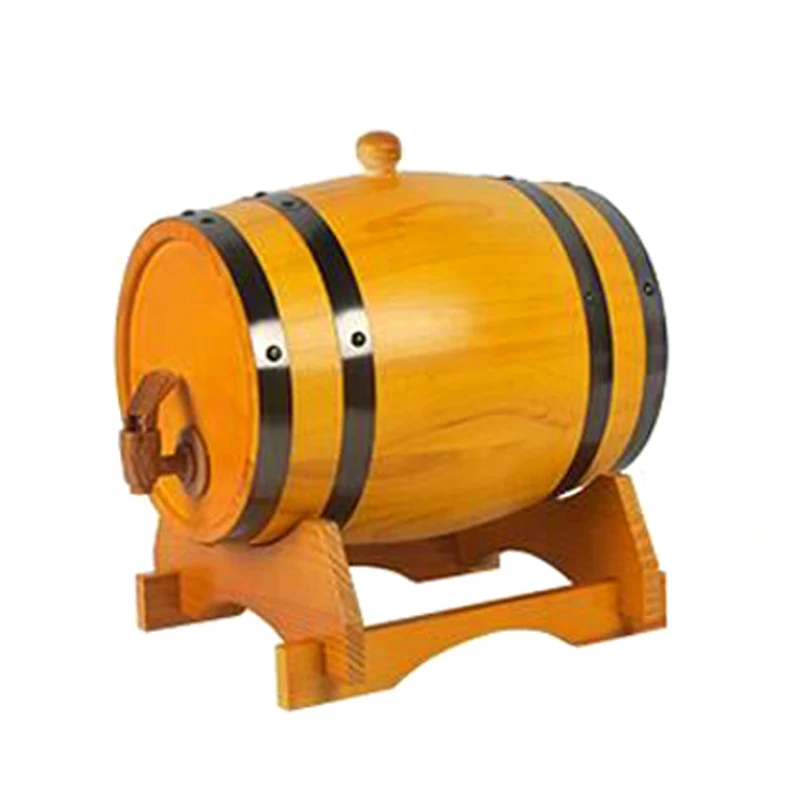 Бесплатная доставка 1.5l деревянной бочке бочки вина Дубовые красная сосна