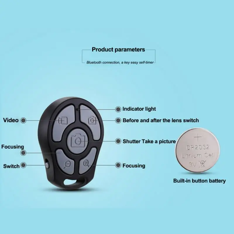 Дистанционное управление Автоспуск беспроводной Bluetooth для камеры мобильного