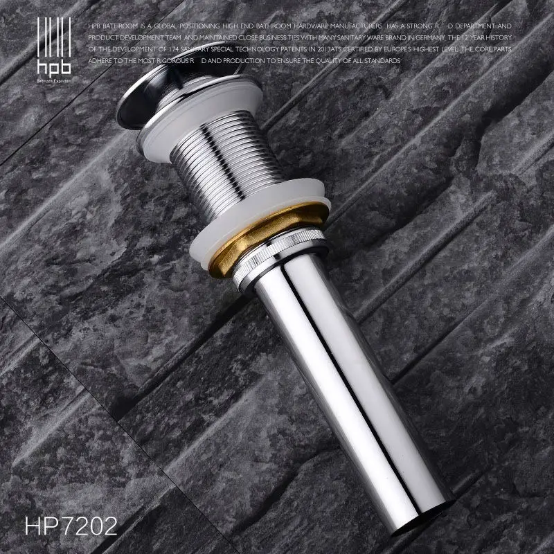 Латунный фильтр для раковины HPB выдвижной Слив с переливом Fregadero дренаж без