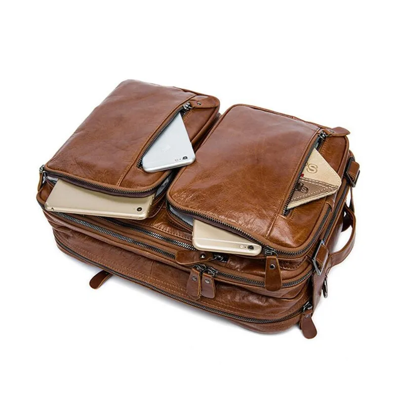 Роскошные мужские сумки из натуральной кожи деловой портфель сумка-тоут