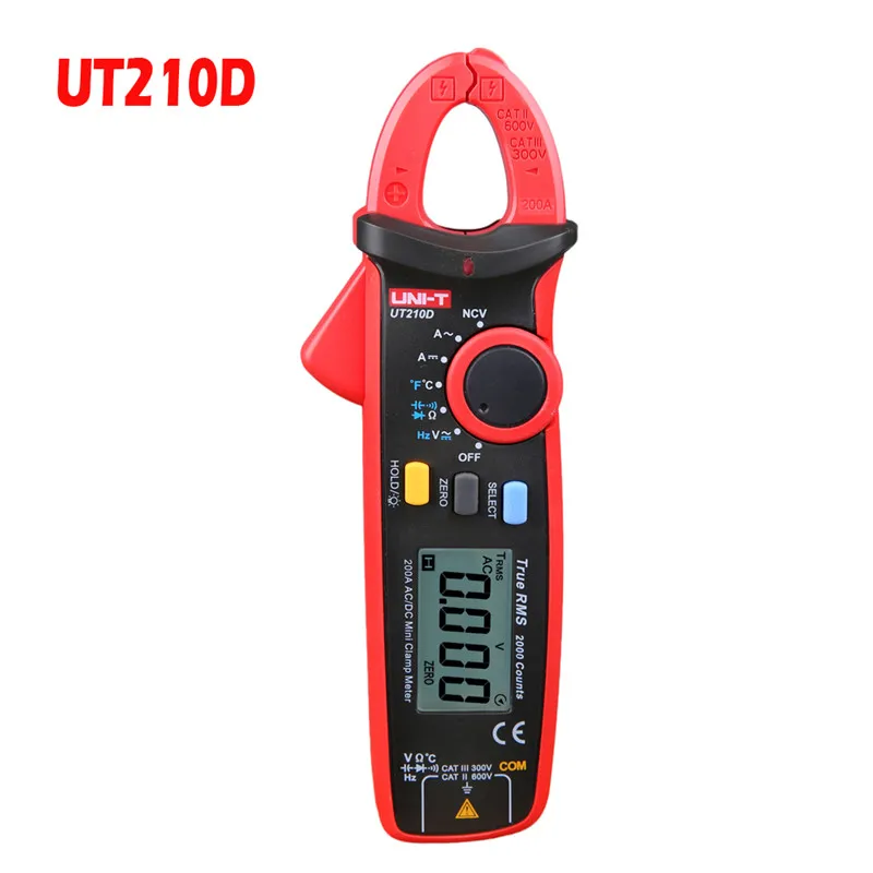 True RMS UNI-T UT210A/B/C/D/E мини мультиметр Цифровой мультиметр dc voltimetro amperimertro UNI T UT 210E dc зажим мультиметр - Цвет: UT210D