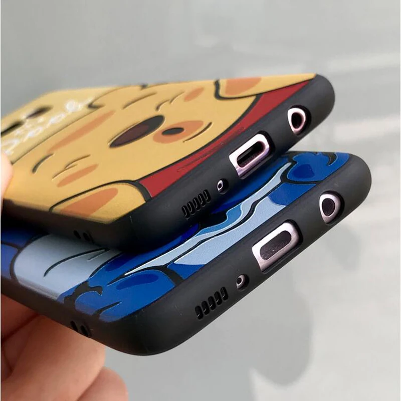 YHBBCASES для Samsung Galaxy S8 S9 S10 плюс рельеф мультфильм животных мягкий чехол Note 8 9 озорной
