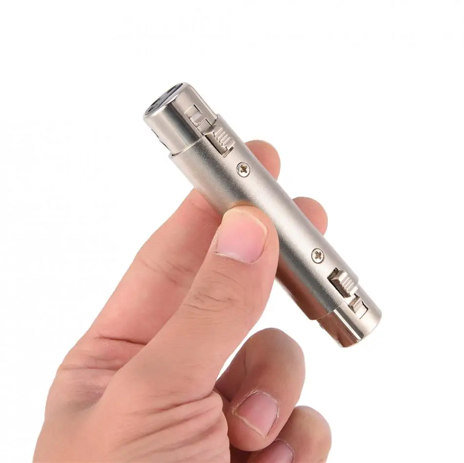 Комплект из 2 предметов, 3-Pin XLR Женский аудио микрофон в комплект поставки входит адаптер xlr и гнездовой разъем