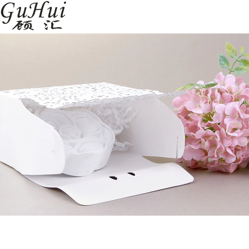 20 шт. милые свадебные полые белые лепестки в европейском стиле коробка конфет