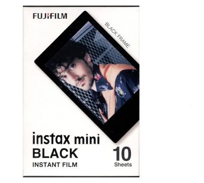 Монохромная пленка Fujifilm Instax Mini с черной рамкой 2 упаковки для Polaroid 8 7s 7 50s 50i 90 25 dw
