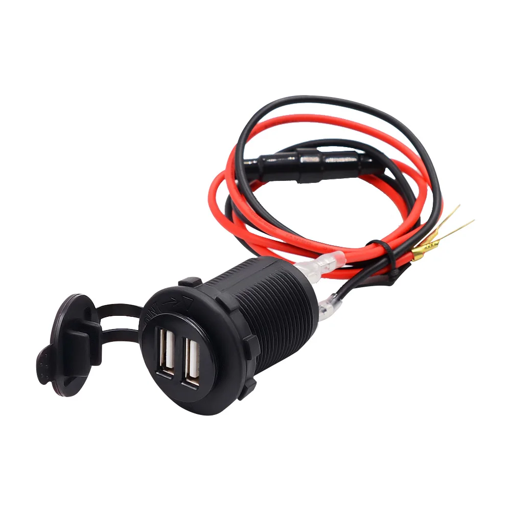Aoshike 3.1A двойное USB Автомобильное зарядное устройство с автомобильными гнездами