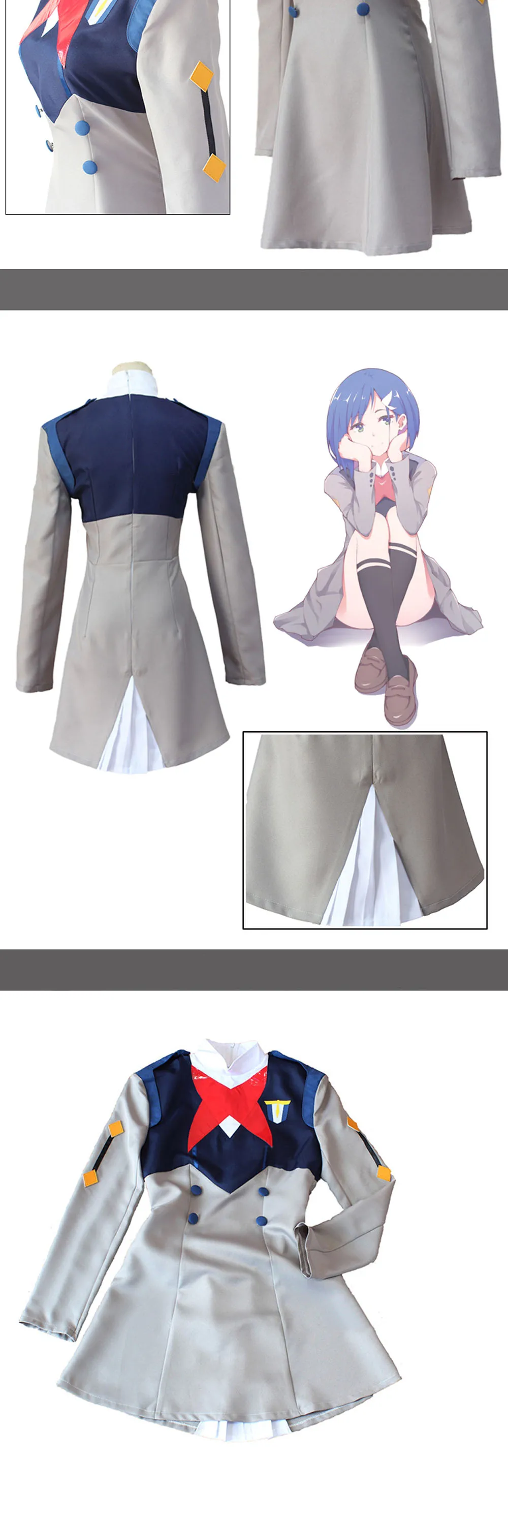 VEVEFHUANG аниме Дарлинг во франxx Cos HIRO ICHIGO Zero Two MIKU KOKORO школьная форма косплей костюм наборы Хэллоуин