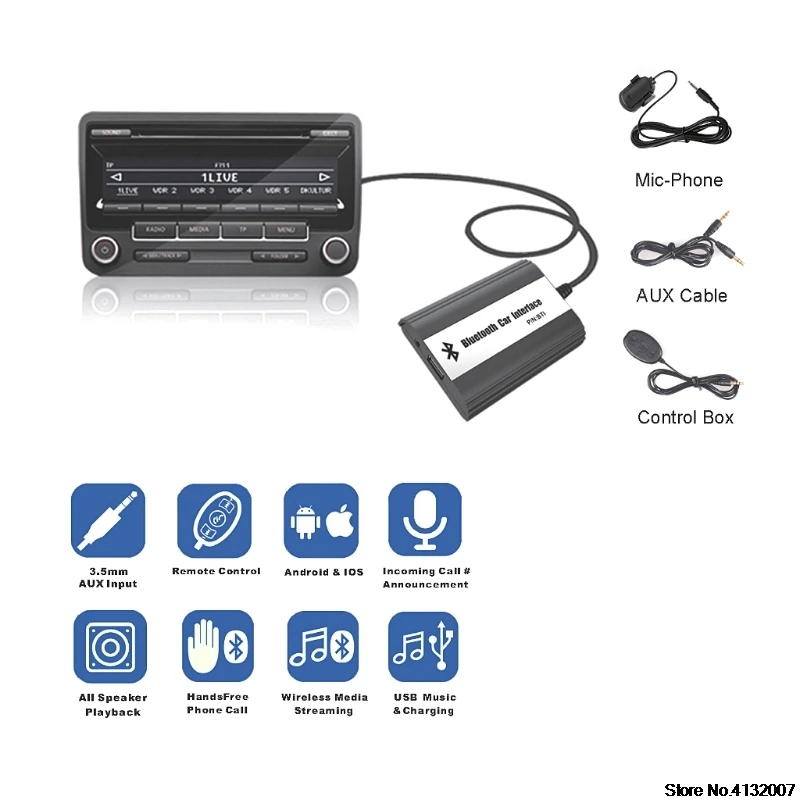 С функциями "hands free" и Bluetooth для автомобиля наборы MP3 AUX адаптер Интерфейс для Fiat для Alfa Romeo 828 продвижение