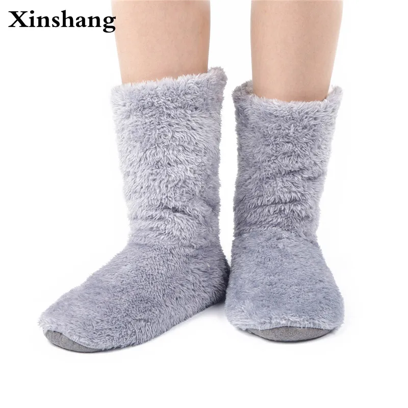 Xinshang/Женская плюшевая домашняя обувь домашние тапочки из кораллового флиса