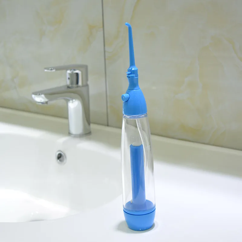 Portable Oral Irrigator Clean Mouth Wash Your Tooth Water Irrigation Manual Water Pick Dental Flosser Washing No Electricity ABS