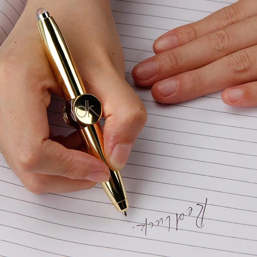 Спиннер Adeeing со светодиодный светильник кой игрушки Подарочная шариковая ручка