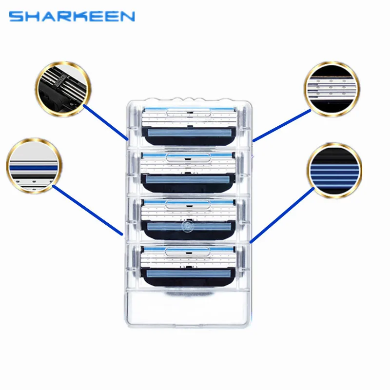 Barbear Брендовые мужские лезвия для ухода за лицом высококачественные бритвенные