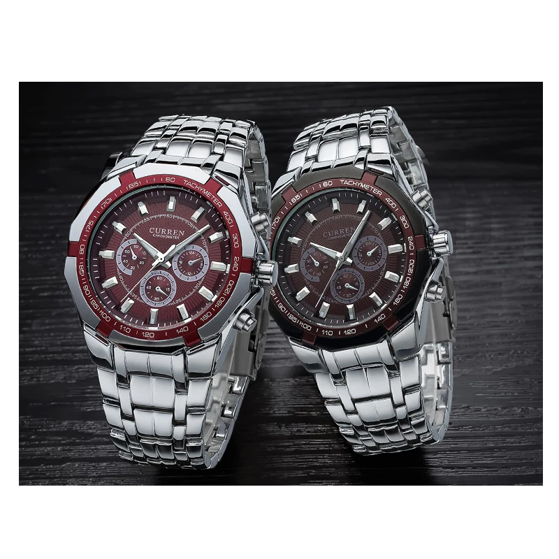 Military Sport Mens Watches Full Steel Quartz Clock Men’s Waterproof Business Watch relogio masculino 5