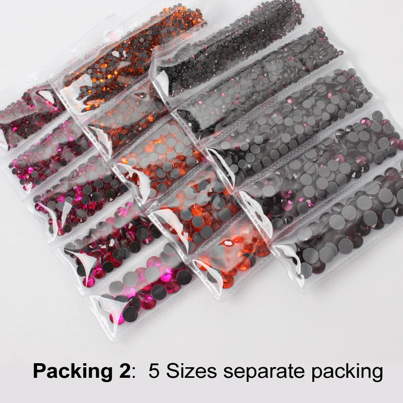 Кристаллы и камни Темный Сиам смешанный размер Стразы 2000 шт./лот исправление