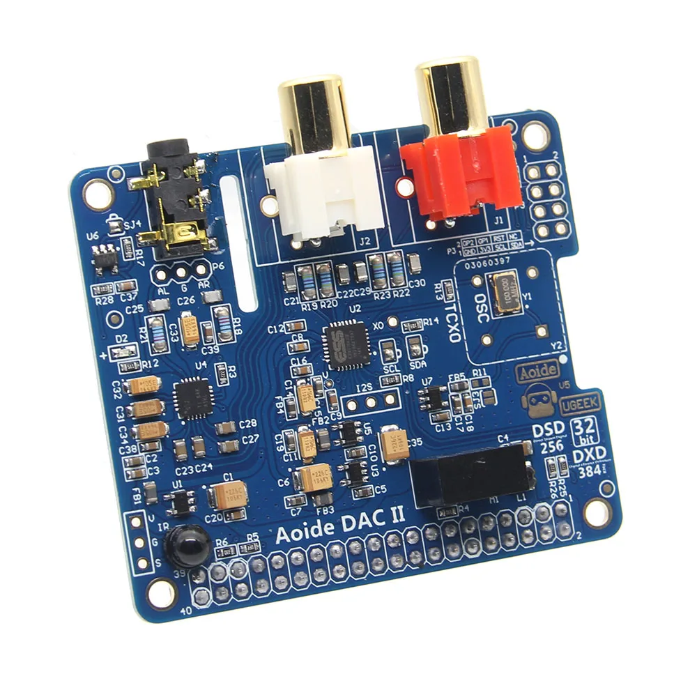 Leory DAC II Hifi ES9018K2M звуковая карта 384 кгц DSD/APE/FLAC/WAV музыкальный плеер аудио Плата