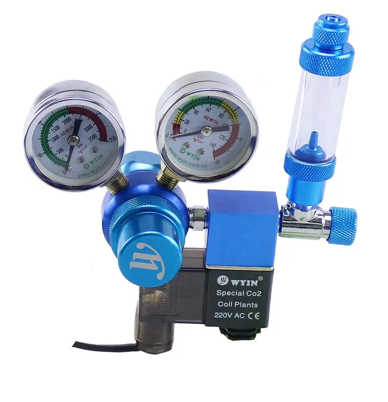 Аквариум СО2 регулятор с обратным клапаном Bubble Counter магнитно Соленоидный клапан