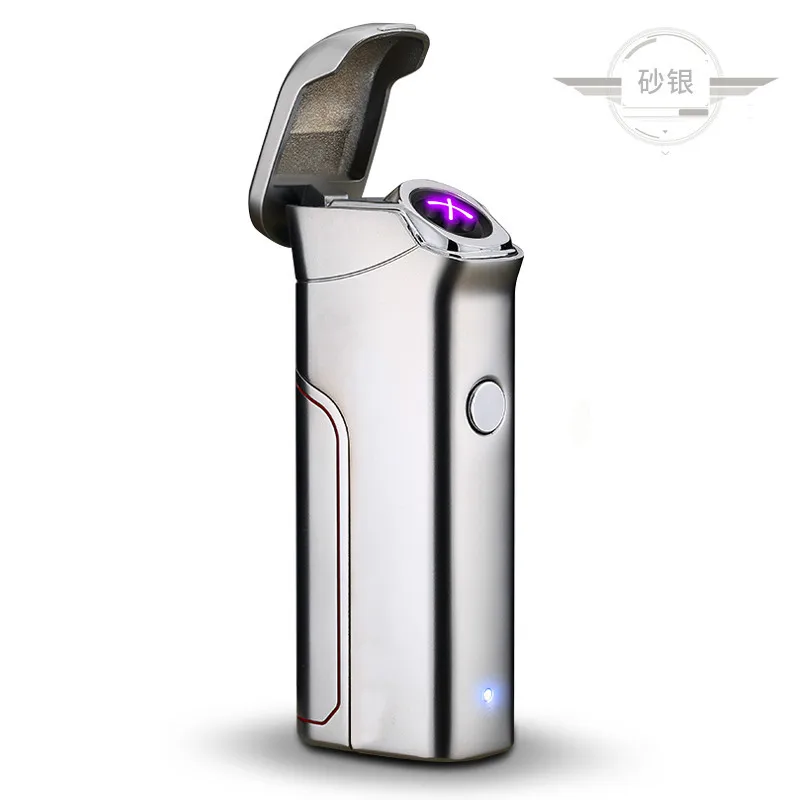 Зажигалка с двойной дугой USB ветрозащитная Электронная зажигалка для людей
