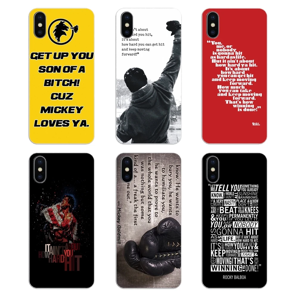 Прозрачный мягкий чехол для телефона Rocky Balboa мотивационные слова цитата Motorola Moto X4