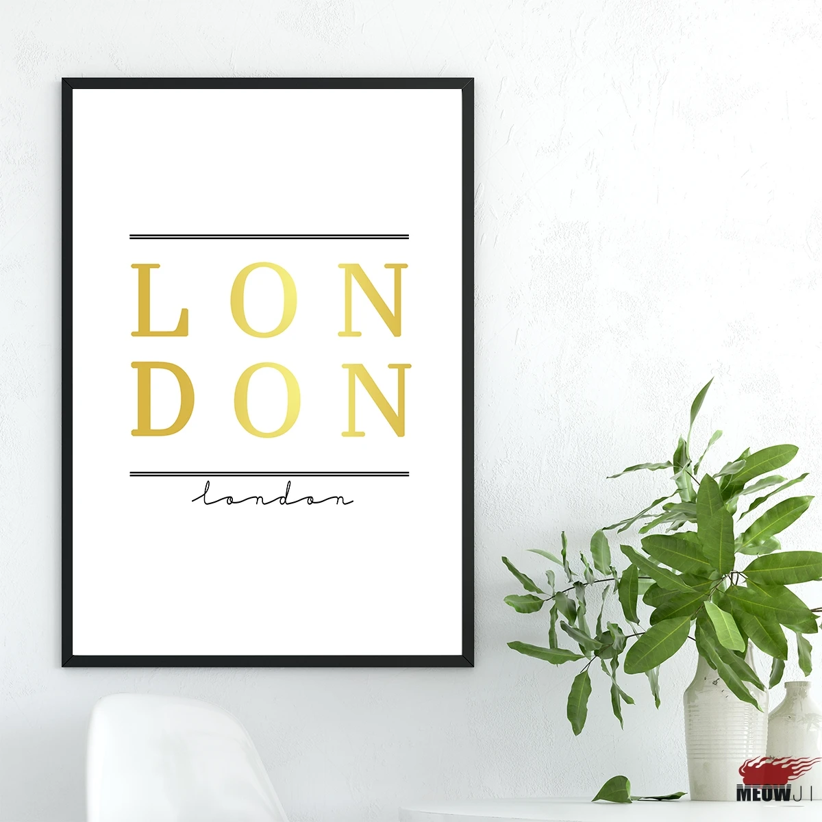 [EMEOWJI] Life is Flower Love Quote London Romance Roses Canvas современное искусство принт постер для