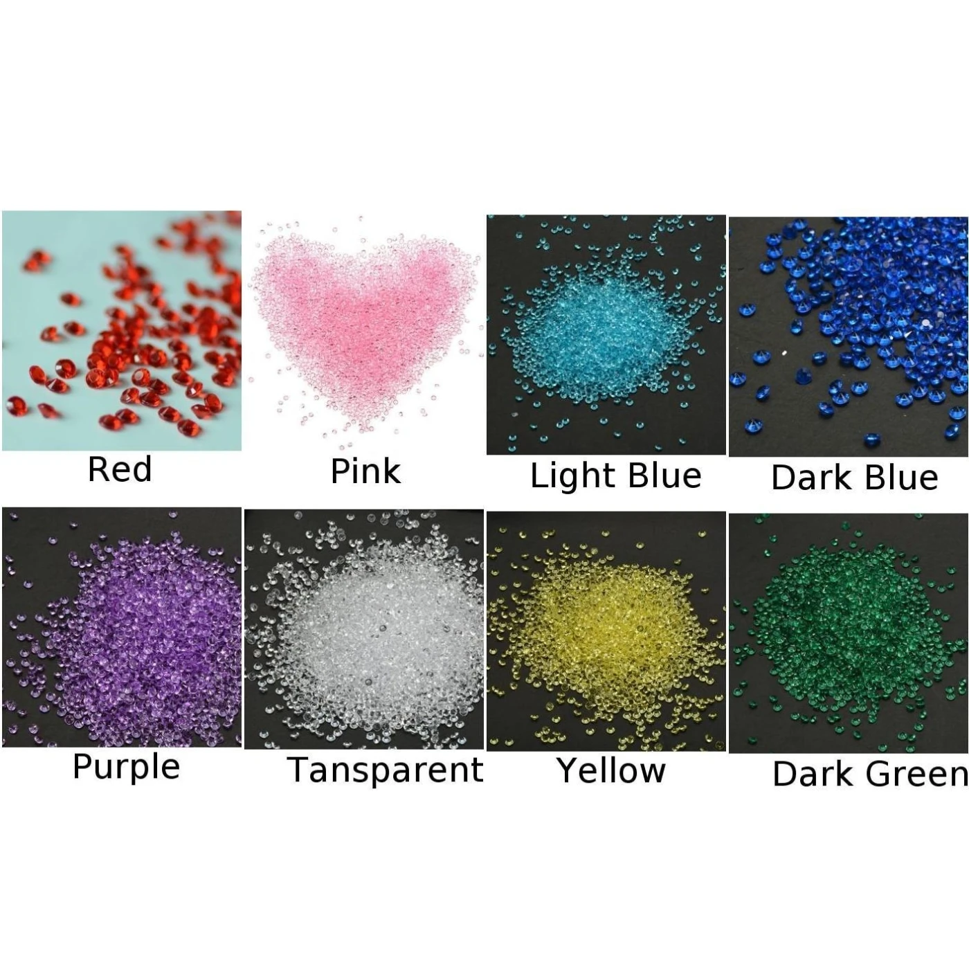 Аксессуары дизайн дисплея ремесла пластиковый камень акриловые бриллианты