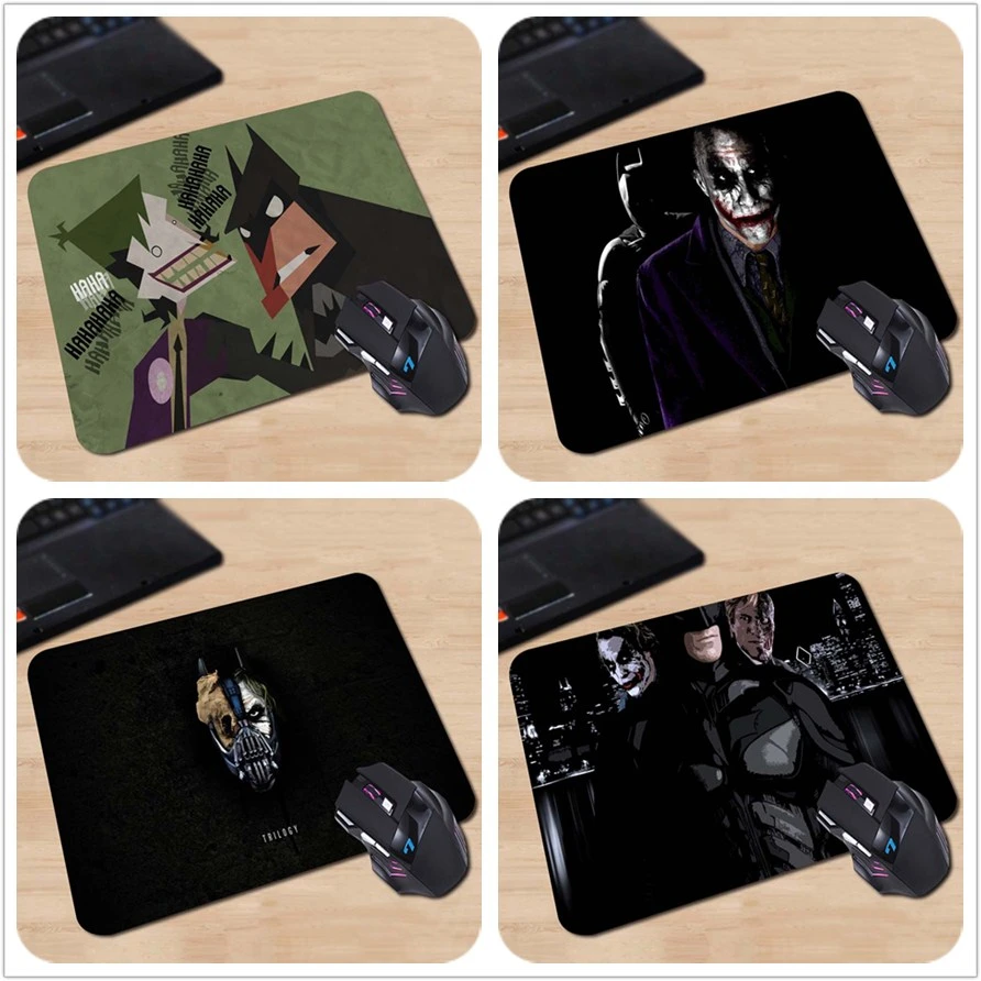 Коврик для мыши с изображением Джокера и Бэтмена на заказ компьютерные игровые