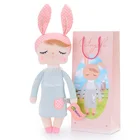 В оригинальной коробке Metoo Плюшевые игрушки Ангела куклы мечтательная девушка одежда с узором юбка плюшевый кролик мягкие подарки игрушки для детей