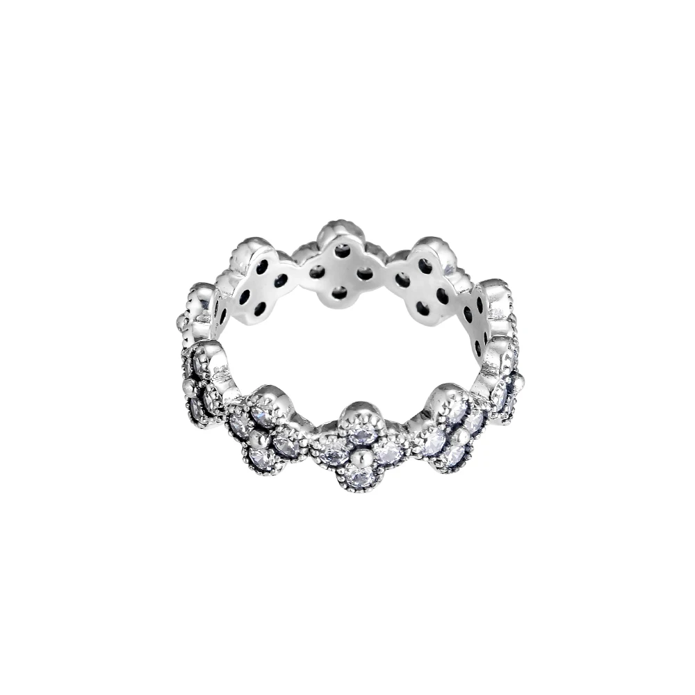 Oriental Blossom Rings 100% 925 Sterling Silver Jewelry with Clear CZ Free Shipping | Украшения и аксессуары