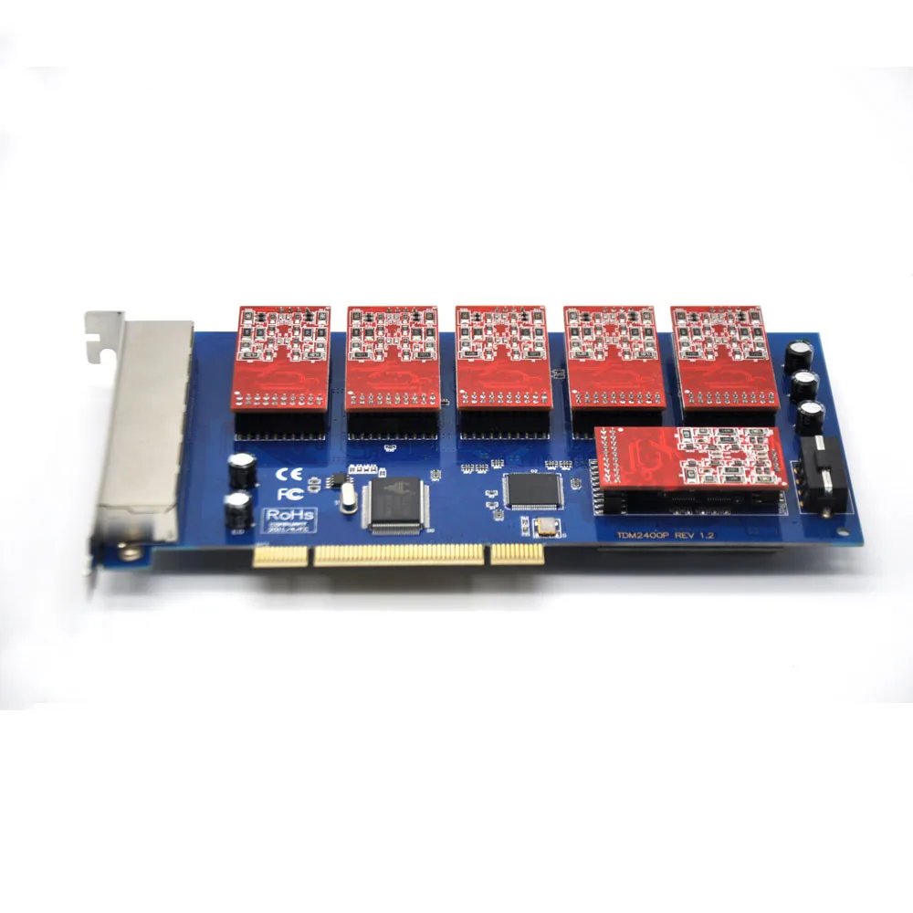 24 порта PCI asterisk fxo fxs карта, elastix карта, trixbox карта, Freeswitch, TDM800P/AEX800/TDM2400P/AEX2400 программное обеспечение IP PBX система