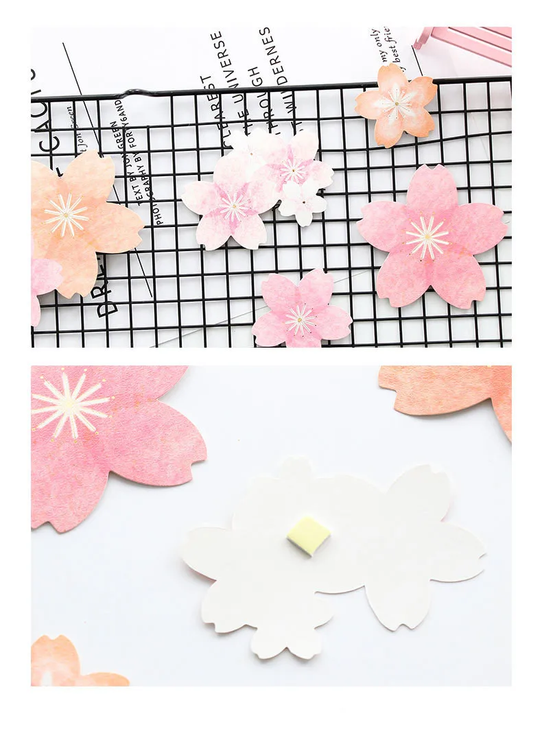 Kawaii Beaautiful вишневые цветы стены DIY Сакура декоративная наклейка стикер окна стекло бумажная чашка стикер s