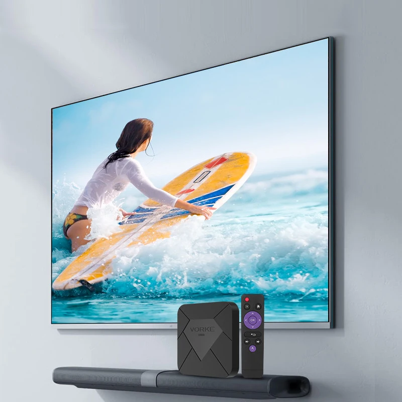 ТВ-приставка Vorke Z7 Android 9 0 Смарт IPTV Allwinner H6 четырехъядерный 1 8 ГГц 6K HDR 2G/4G RAM 32G/64G ROM HDMI