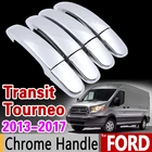 Хромированная накладка на ручку для Ford Transit Tourneo 4 mk4 2013 2014 2015 2016 2017 2018 2019, автомобильные аксессуары, наклейки