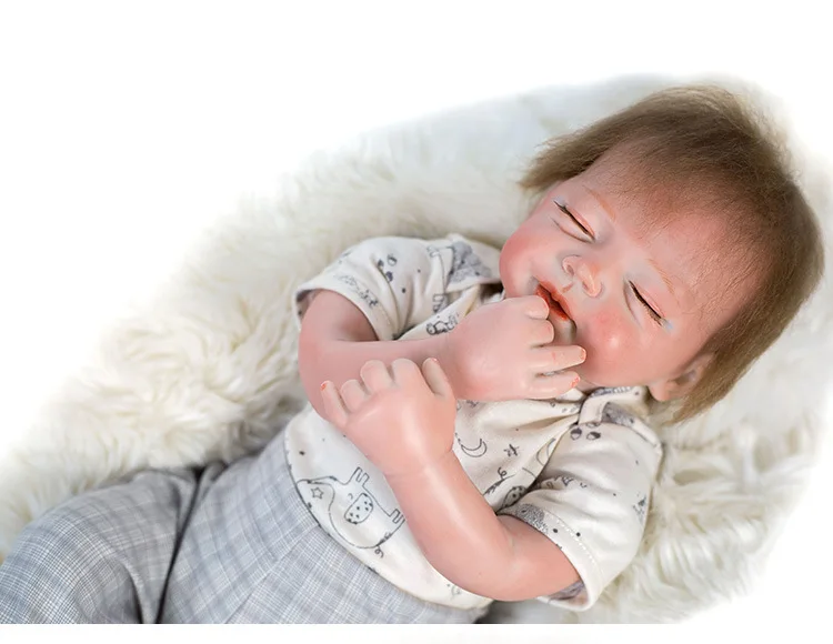 Мини силиконовые куклы Новорожденные глаза закрытые Младенцы мягкие на ощупь