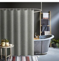 nordic linen hotel shower curtain partition curtain set free from punching waterproof mildew thickening high end curtain
