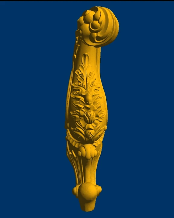 3D модель STL формат рельефа с ЧПУ скульптурная ножка для дивана/мебели -- 11 |