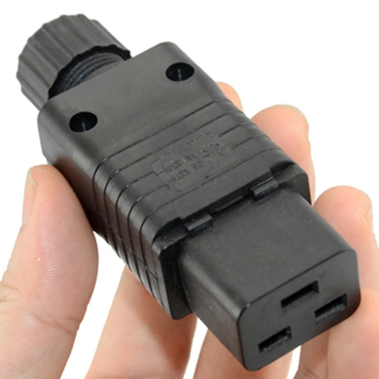 Разъем шнура питания IEC 320 C19 16A черный перезаряжаемый разъем PDU 10 шт./лот|socket iec|pdu