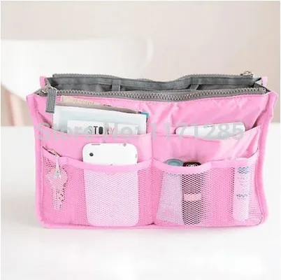 Bag In Double Zipper Portable Multifunctional Travel Pockets Handbag Storage Fadish Cosmetic Makeup Wash |