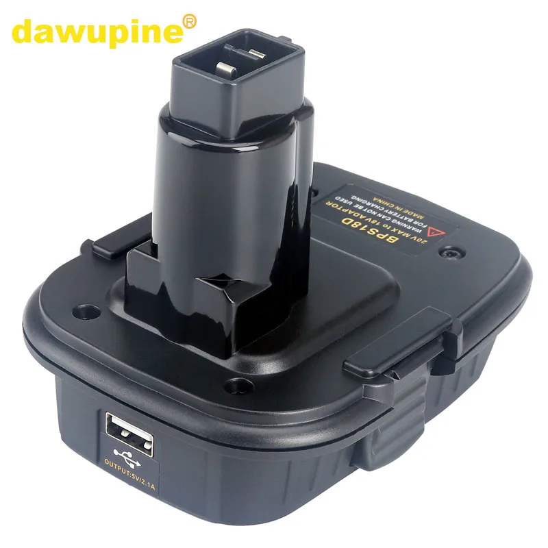 Преобразователь батареи dawupine BPS18D адаптер зарядное устройство USB для Black Decker Porter