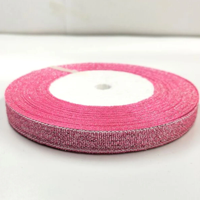 3/8 &quot(10 мм) 25 ярдов золотые металлические блестящие ленты DIY ремесла швейная ткань