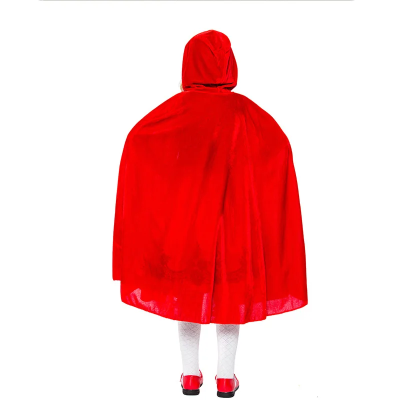 

Cute Little Red Riding Hood Costume Girl Halloween Kigurumi Fancy Dress Up Children DS Clothing For Party Cosplay Outfit