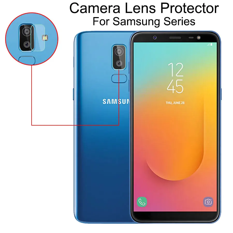 FIZAZI сзади Камера объектив закаленное Стекло для samsung Galaxy J6 J8 On6 On8 задняя защитная