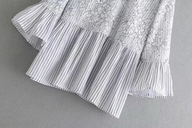 VOGUEIN Женская Повседневная Блузка с цветочным принтом английская блузка пуловер