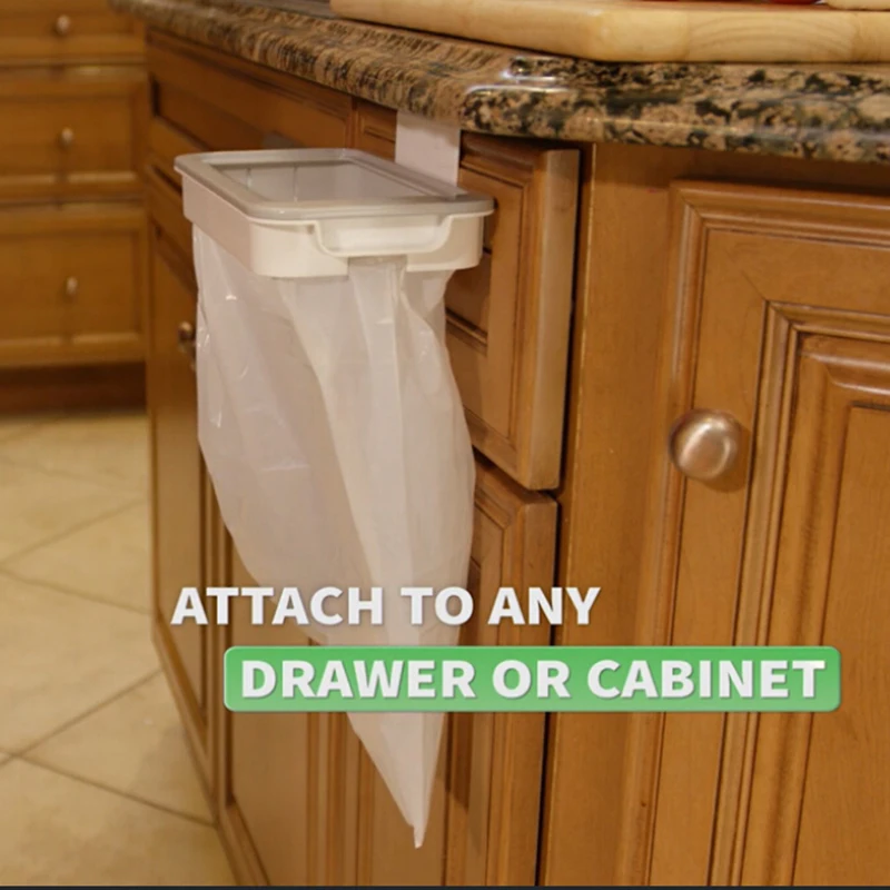 Полка для хранения мусорных мешков на кухню и ванную комнату подвесной держатель